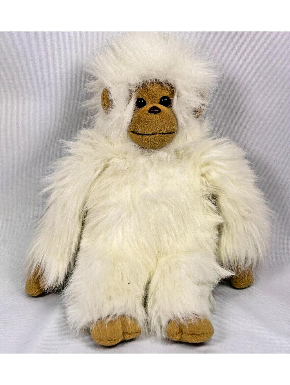 TY White Monkey Tango Plush Stuffed Animal 1994 Vintage Cream Fluffy Toy Used